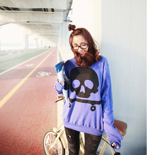 Boxy Skull Sweater