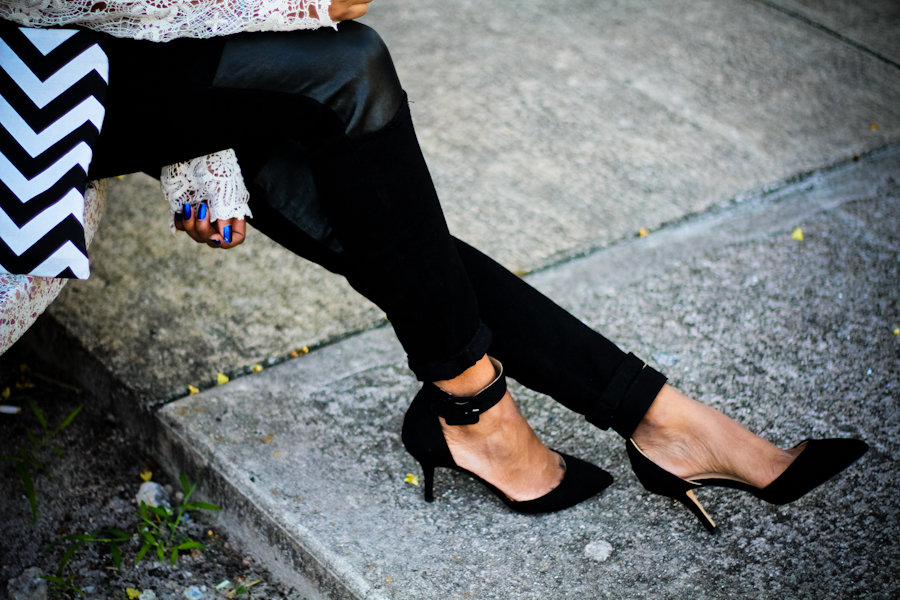 Zara Basic Ankle Strap Heel