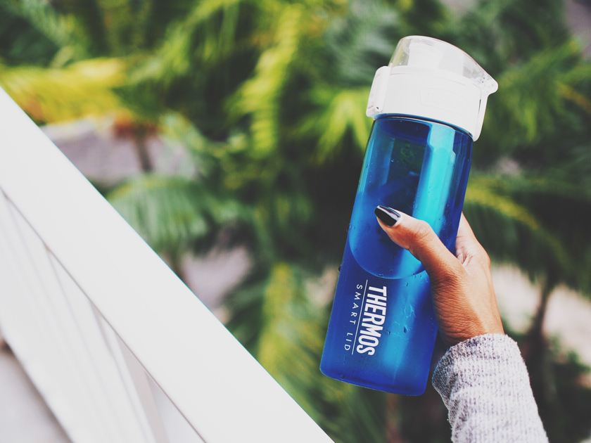 thermos connected hydration bottle